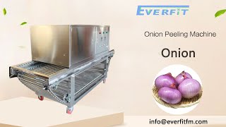 Onion peeling  machine:which can process 100-2000kg onions per hour.