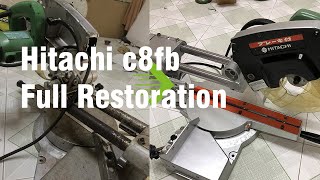 Bring 30+-year-old milter saw back to life - Hitachi c8fb (1991) Full Restoration