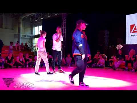 Półfinał Hip-Hop 11-16lat - Patrycja vs Oliwia | Tancbuda Challenge 2017 | WWW.BREAK.PL