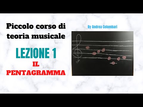 Piccolo corso di teoria musicale - LEZIONE 1 - IL PENTAGRAMMA