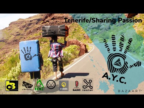 Climbing Tenerife Arico presenting vertical friends boulder Tenerife