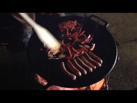 Sausages on the muurikka. Mmmmm.