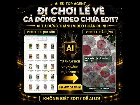 Nhiều clip du lịch → một vlog hoàn chỉnh