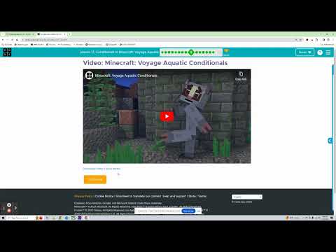 Code.org Express: Lesson 17 - Conditionals in Minecraft: Voyage Aquatic (23 - 24)