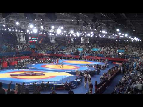Sushil Kumar walk in - Final Match Wrestling Olympics London 2012