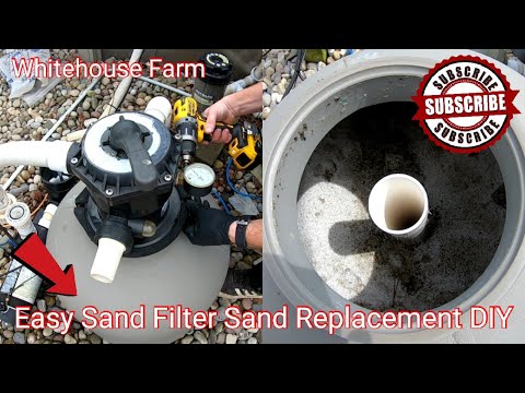 How To Change Pool Filter Sand DIY Sand Filter Maintenance!