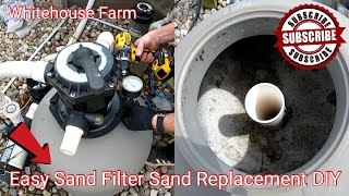 How To Change Pool Filter Sand DIY Sand Filter Maintenance!