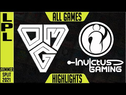 OMG vs IG Highlights ALL GAMES | LPL Summer 2021 W2D1 | Oh My God vs Invictus Gaming