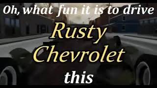 Cover art for Rusty Chevrolet Christmas song