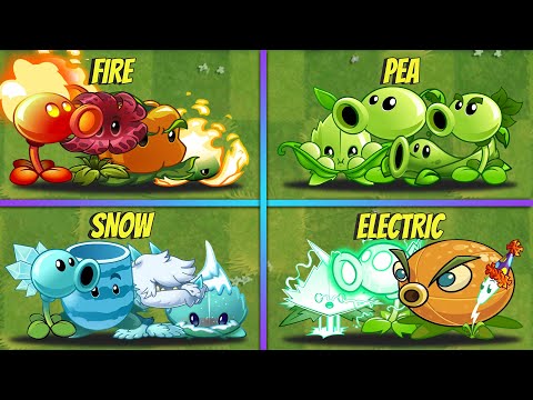 PvZ 2 | 4 SUPER Team With MINT Plants vs Team Zombie - Who's Will Win? - Team Plants Battlez