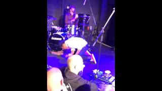 Benjamin Booker gig...He throws his. Guitar in the crowd... Guy in the crowd absolutely destroys it!