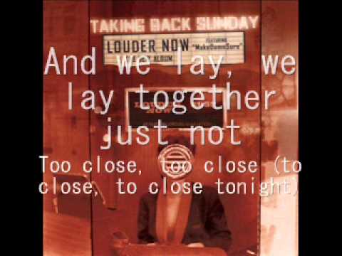 Taking Back Sunday   Make Damn Sure Lyrics