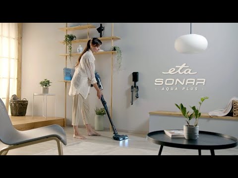 Dulkių siurblys su plovimo funkcija ETA Sonar Aqua Plus 3232 90000, Mėlynas video