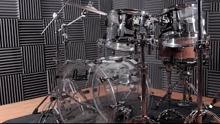 Video thumbnail for Pearl Drums Crystal Beat acrylic drum kit hands-on demo for Rhythm Magazine by Rhythm Magazine