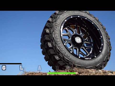 20x12 HOSTILE SPROCKET w/ 35x12.50R20 GLADIATOR Xcomp MT