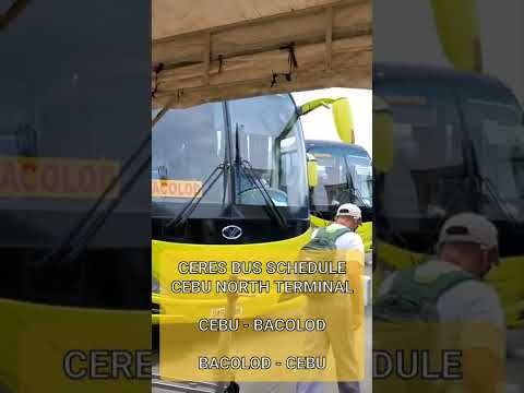 Cebu-Bacolod | CERES CEBU NORTH BUS TERMINAL | CEBU - BACOLOD vice-versa HORÁRIO
