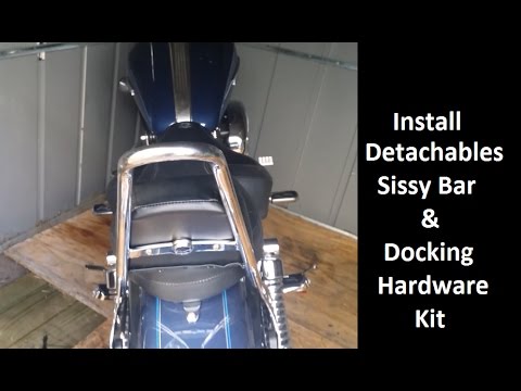 Install Detachables Sissy Bar and Docking Kit 1200 Sportster