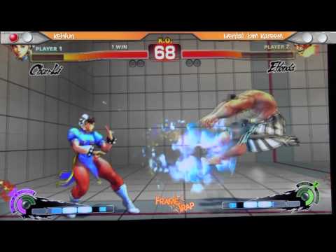 SSF4AE: Kehfun [Chun- Li] vs Mental _BIM Kareem [Honda] LOSERS BRACKET Frame Trap 2013