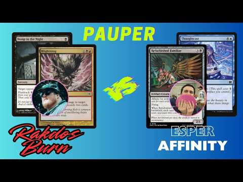 Always Blightning the Bird | Rakdos Burn vs Esper Affinity | MTG Paper Pauper Gameplay
