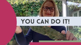 How to weave Phormium tenax into a ribbon