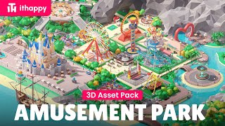 Amusement Park - Low Poly 3D Models Pack video preview
