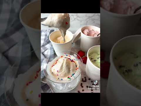 No churn vanilla ice cream. One easy recipe, endless possibilities. #icecream #summer