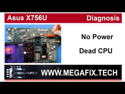 Asus X756U Laptop Diagnosis. Short Circuit on PCH