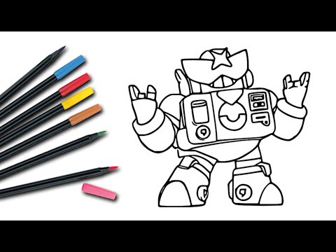 Brawl Stars Coloring Pages / Coloring Brawler SURGE