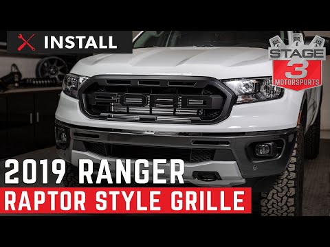 2019-2023 Ranger Raptor Style Complete Grille Kit Install
