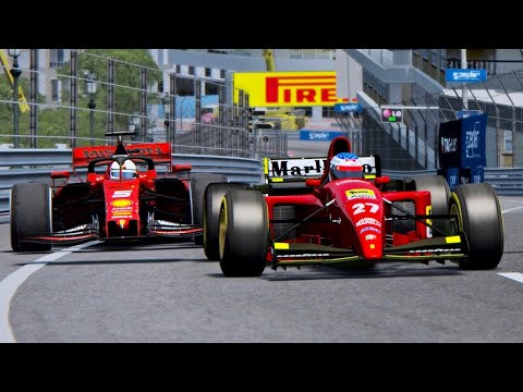 Ferrari F1 2019 vs Ferrari F1 1995 - Monaco