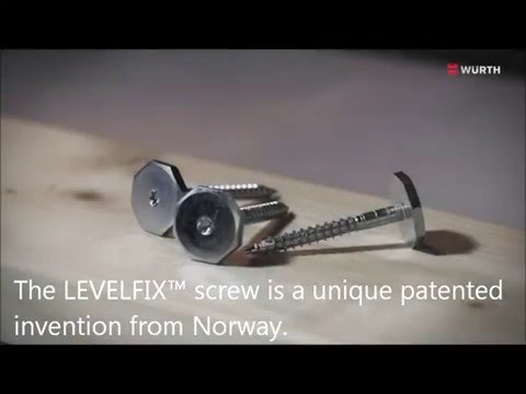 Levelfix screws for window installation
