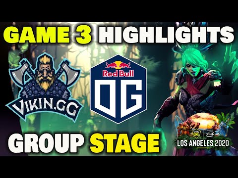 VIKIN.GG VS OG Game 3 Highlights ESL ONE Los Angeles 2020 Group Stage