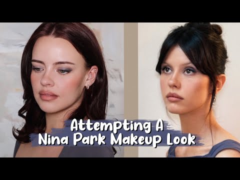 Recreating a Nina Park Makeup Look | Soft Blurred Lip & Cool Tones | Julia Adams