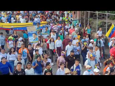 Imágenes de cierre de campaña de la MUD en el municipio Acosta, Monagas