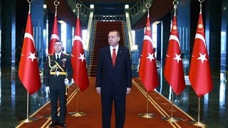 Cumhurbaşkanı Erdoğan, Cumhurbaşkanlığı Külliyesi'nde Tebrikleri Kabul