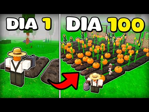 SOBREVIVI DE 0 A 100 DIAS COM O NOVO FAZENDEIRO NO 99 NIGHTS IN THE FOREST!!! (PLANTA DE BOLO KKKK)