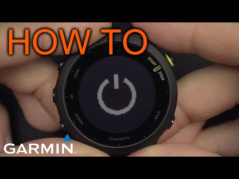 How to Power On and Power Off Garmin Forerunner 55