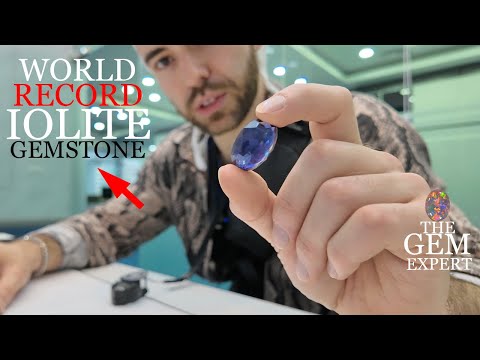 The Most Stunning 38 Carat Iolite Gemstone