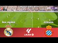 Real Madrid Vs Espanyol La Liga 2025 26 PES 21 Simulation