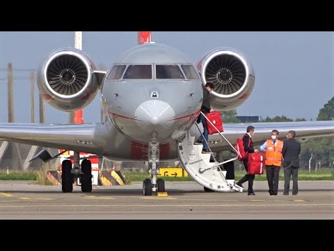 Formula 1 Private Jet and Helicopter Traffic at Amsterdam after Zandvoort F1 Dutch Grand Prix 2021