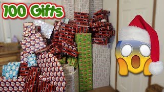 WRAP 100 CHRISTMAS GIFTS WITH ME ON TIME LAPSE!
