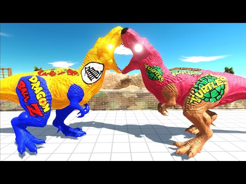 GOKU T REX DEATH RUN - Animal Revolt Battle Simulator