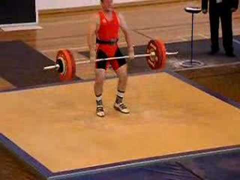140kg Clean-Jerk, 1st attempt. National Championship 2006.