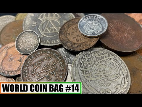 BEST ONE YET? LARGE Silver Coins & 1800s Rare Copper Unearthed In World Coin Hunt - Bag #14