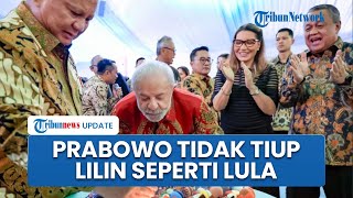 Rayakan Ulang Tahun Bareng, Prabowo dan Presiden Brasil Beda Cara Matikan Api Lilin di Kue Ultah