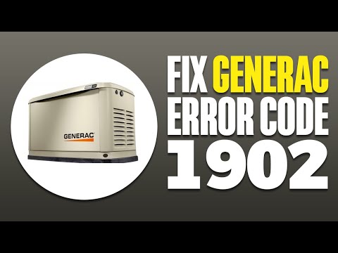 1902 Error Code Generac
