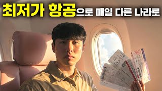 일주일 동안 매일 최저가 항공만 타면 어디에 도착할까?