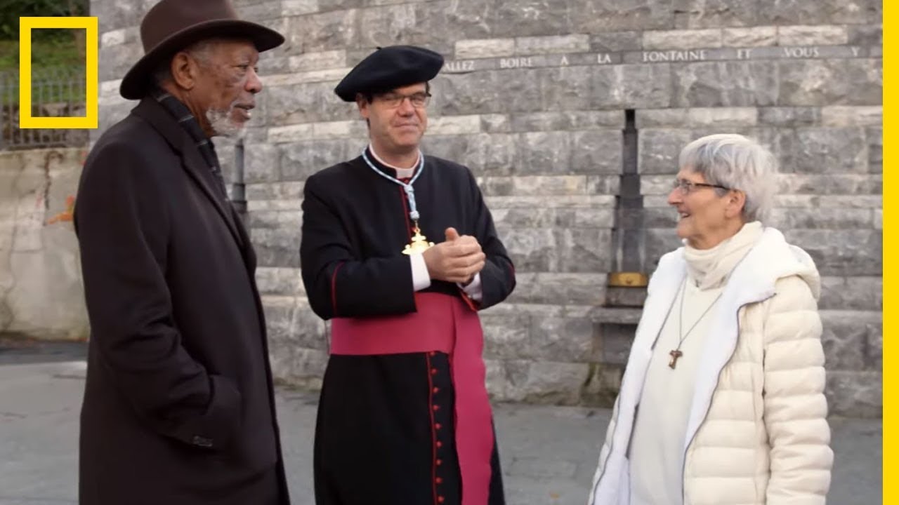 National Geographic - Morgan Freeman rencontre sœur Bernadette, miraculée de Lourdes