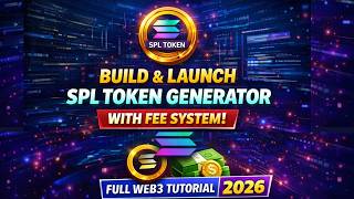 Build & Launch a Solana SPL Token Generator with Fee System | Full Web3 DApp Tutorial 2026