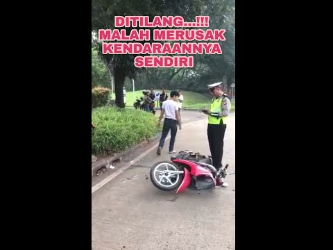 Viral Ditilang ngamuk